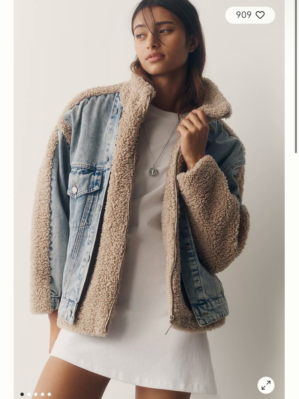 Anthropologie BLANKNYC Fuzzy Wuzzy Denim
Jacket